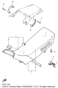 XT600EFC Сиденье