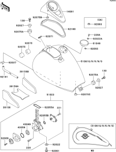 VN800 Fuel tank(1 / 4)