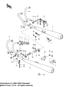 KZ650 Глушитель