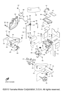 XVS1300CU Боковые обтекатели