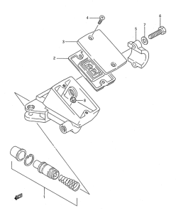 GSX1100 Передний тормозной цилиндр
