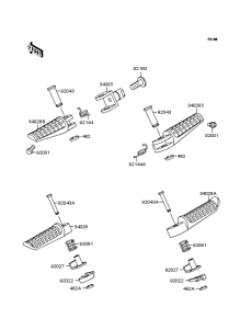 ZR250 Подножки