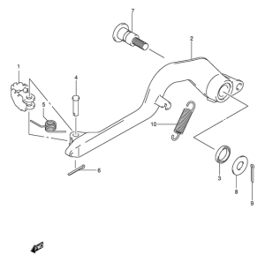 DR-Z400 Передний суппорт