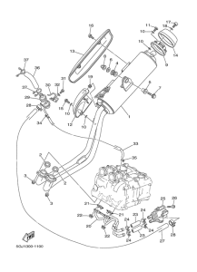 XP500 Выхлопная система
