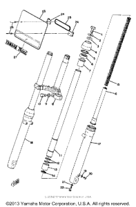 TY80B Передняя вилка