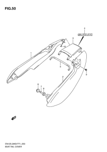 EN125-2 Обтекатель сидения