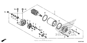CTX700N DCT Стартер