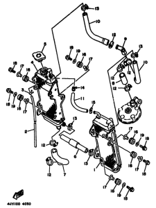 YZ125F Radiator. hose