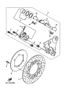 XV1900CU Задний суппорт