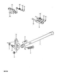 RM125 Stand - footrest
