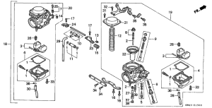 CD250 Carburetor assy