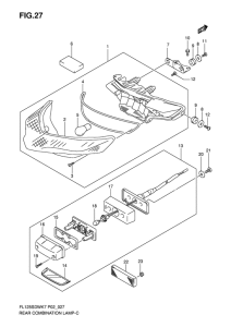 FL125 Задний комбинированный сигнал
