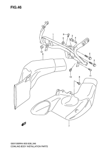 GSX1300R Cowl body installation parts