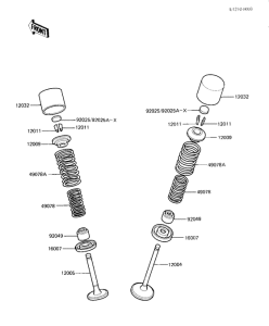 KZ1100 Клапана