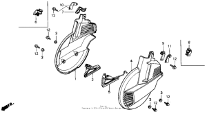 GL1500 Front wheel cover
