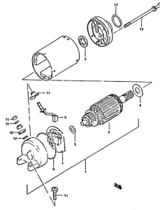 XN85 Стартерный мотор