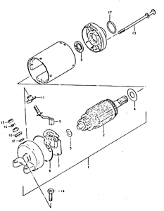 GSX400 Стартерный мотор