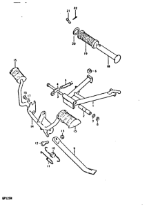GP125 Stand - footrest