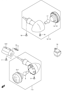 VS800 Поворотники