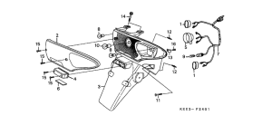 SJ100 Задний фонарь