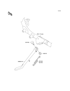 VN1500 Подножка