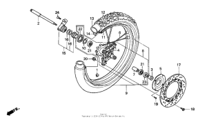 XR650L Переднее колесо