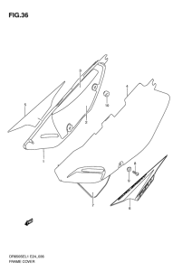 DR650 Обтекатель задний