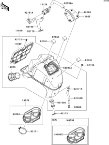 ER650 Воздушный фильтр