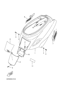 CW50S Боковые обтекатели