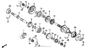 XL500S Transmission + rear balancer