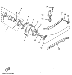YP250 Camshaft. chain