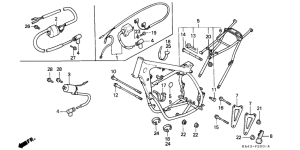 CR250R Frame body / ignition coil