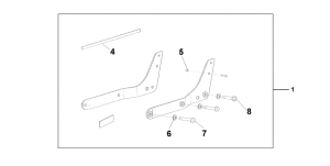 VT750CA Backrest / rear car
