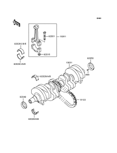 ZR750 Коленвал