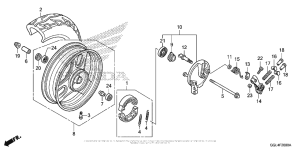 NCH50 Переднее колесо