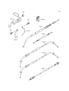 BJ250 Тросы управления