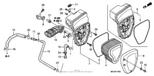 VTX1300T Воздушный фильтр