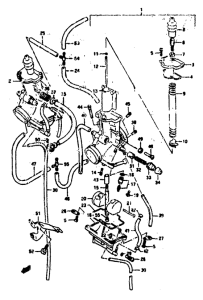 RGV250 Carburetor assy