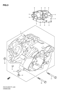 EN125-2 Картер двигателя
