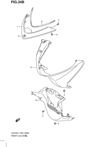 UH125 Front leg shield