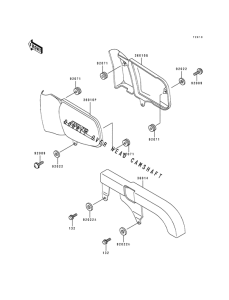 EL250 Крышка боковая / защита цепи