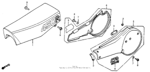 CR450 Seat + side cover 81