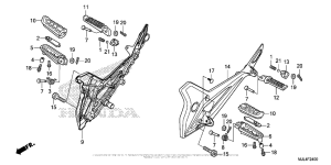 NC700X Подножки