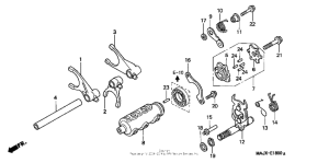 ST1100 Вилка переключения передач