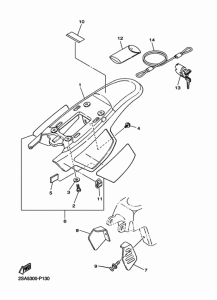PW50 Боковые обтекатели
