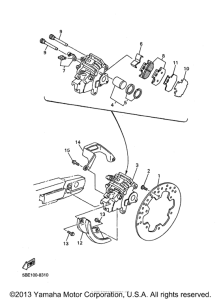 WR400FK Задний суппорт