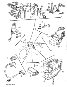 XT600H (33.OKW) Elektrische ausrustung 1