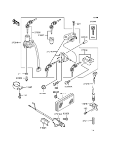 ZR400 Замок зажигания
