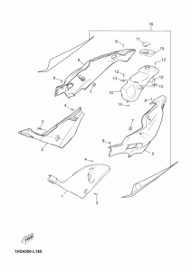 TZR50 Боковая крышка