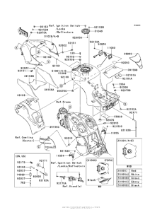 ZX1400 Топливный бак